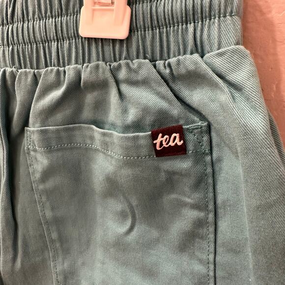 Tea Collection Teal Rumba Ruffle Shorts - Picture 6 of 8